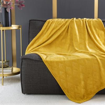 Plaid 125x150 - jaune miel