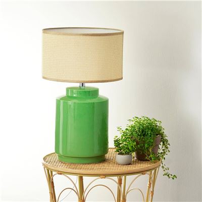 Lampe céramique h50cm - vert