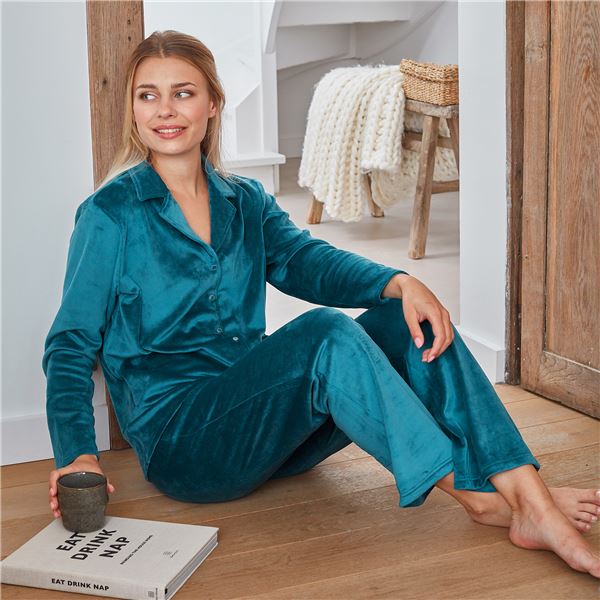 Pyjama femme velours chaud - BECQUET CRÉATION
